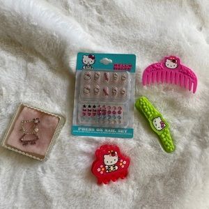 Hello Kitty nail and hair bundle